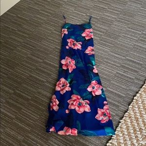 Blue Floral Maxi Dress